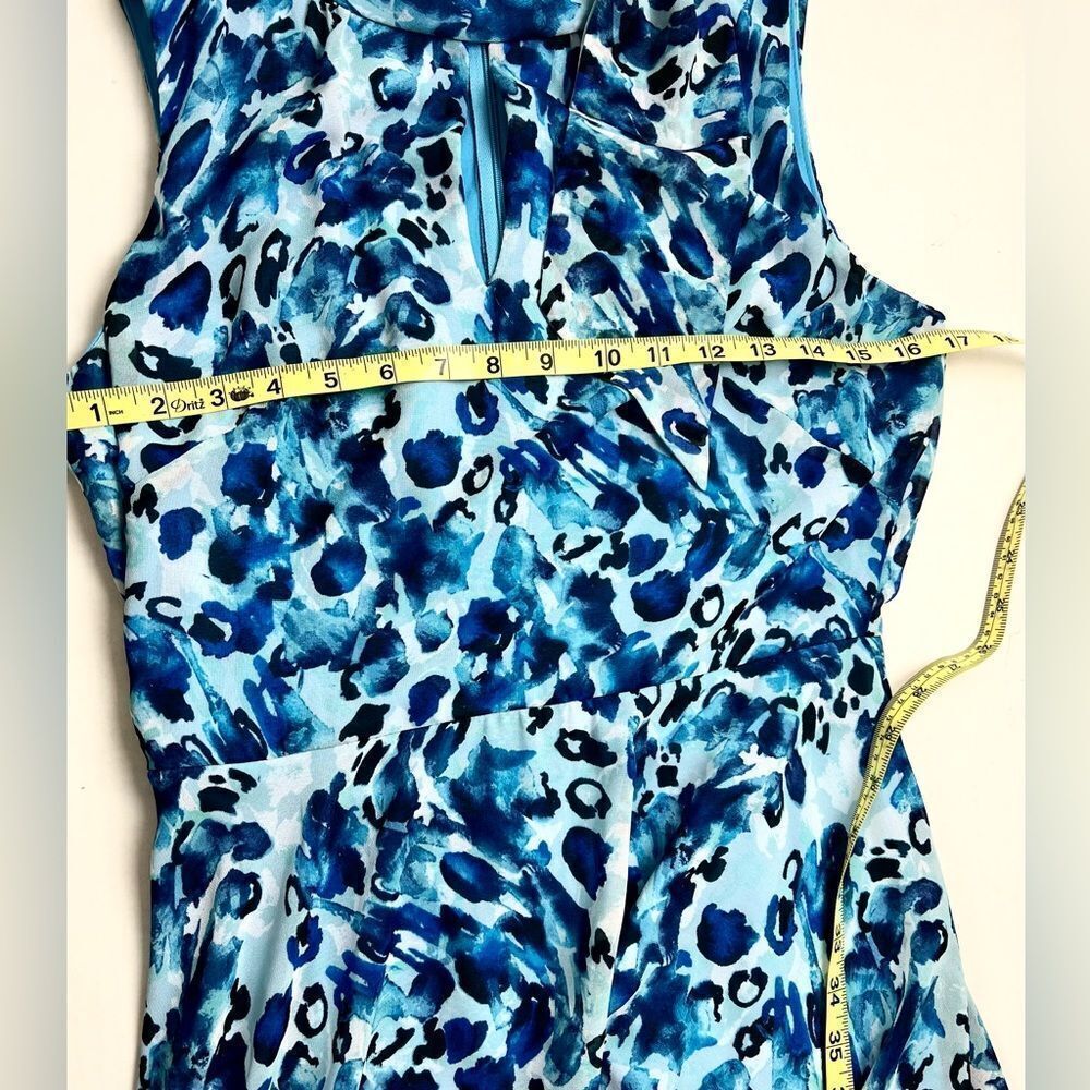 Joseph Ribkoff Water Color Asymmetrical Dress - Picture 11 of 14